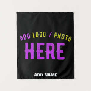 STYLISH MODERN CUSTOMIZABLE BLACK VERIFIED BRANDED TAPESTRY
