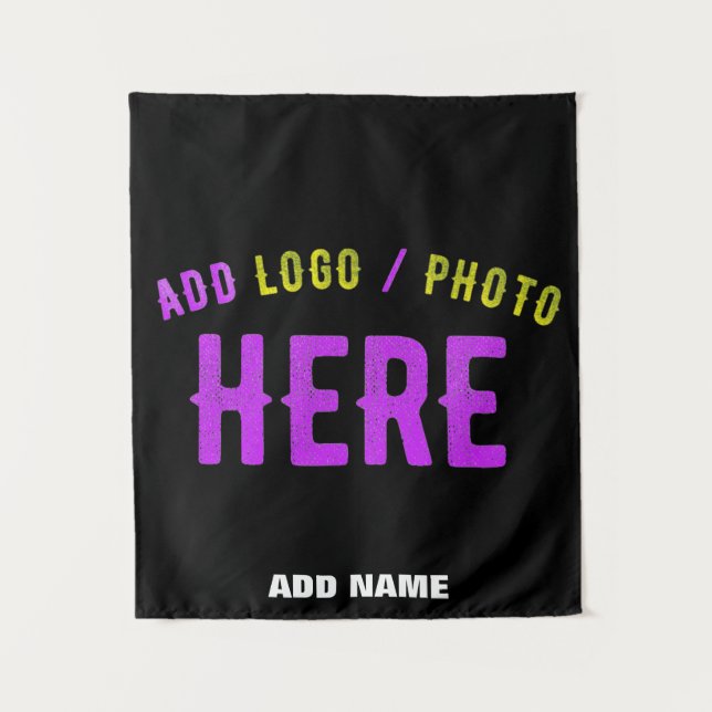 STYLISH MODERN CUSTOMIZABLE BLACK VERIFIED BRANDED TAPESTRY (Front)