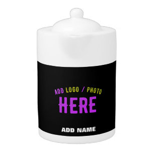STYLISH MODERN CUSTOMIZABLE BLACK VERIFIED BRANDED TEAPOT