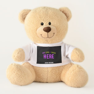 STYLISH MODERN CUSTOMIZABLE BLACK VERIFIED BRANDED TEDDY BEAR