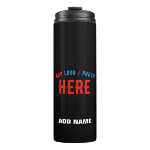 STYLISH MODERN CUSTOMIZABLE BLACK VERIFIED BRANDED THERMAL TUMBLER