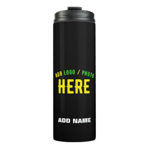 STYLISH MODERN CUSTOMIZABLE BLACK VERIFIED BRANDED THERMAL TUMBLER