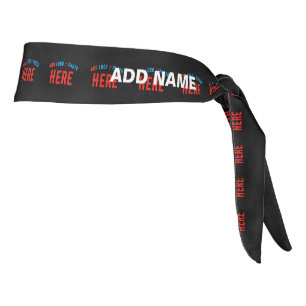 STYLISH MODERN CUSTOMIZABLE BLACK VERIFIED BRANDED TIE HEADBAND