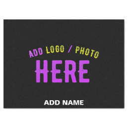 STYLISH MODERN CUSTOMIZABLE BLACK VERIFIED BRANDED TISSUE PAPER