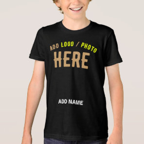STYLISH MODERN CUSTOMIZABLE BLACK VERIFIED BRANDED Tri-Blend SHIRT