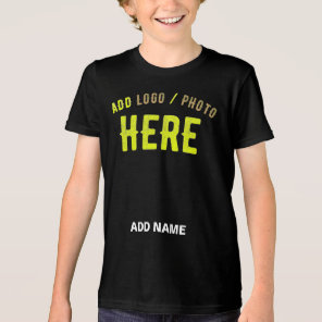 STYLISH MODERN CUSTOMIZABLE BLACK VERIFIED BRANDED Tri-Blend SHIRT