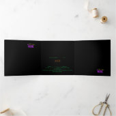 STYLISH MODERN CUSTOMIZABLE BLACK VERIFIED BRANDED Tri-Fold CARD (Inside)