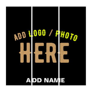 STYLISH MODERN CUSTOMIZABLE BLACK VERIFIED BRANDED TRIPTYCH