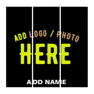 STYLISH MODERN CUSTOMIZABLE BLACK VERIFIED BRANDED TRIPTYCH