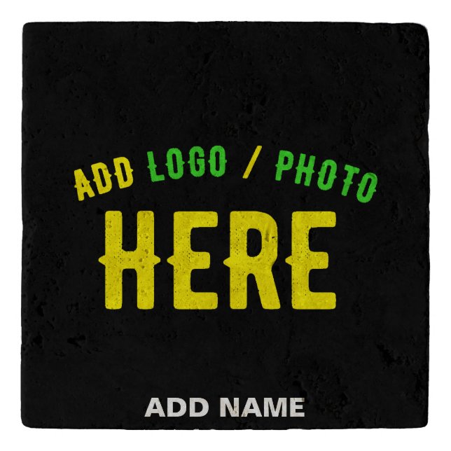 STYLISH MODERN CUSTOMIZABLE BLACK VERIFIED BRANDED TRIVET (Front)