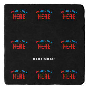 STYLISH MODERN CUSTOMIZABLE BLACK VERIFIED BRANDED TRIVET
