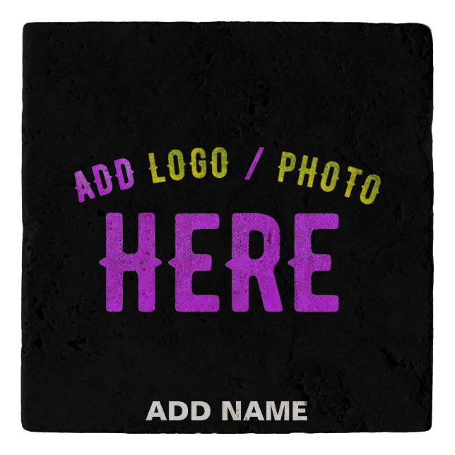 STYLISH MODERN CUSTOMIZABLE BLACK VERIFIED BRANDED TRIVET (Front)