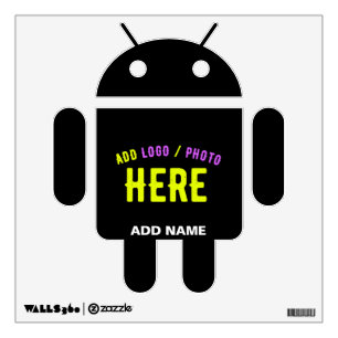 STYLISH MODERN CUSTOMIZABLE BLACK VERIFIED BRANDED WALL DECAL