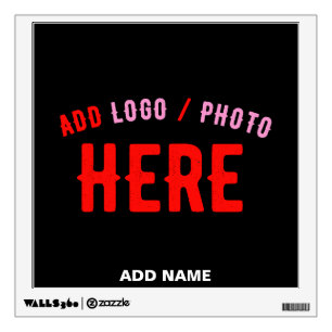 STYLISH MODERN CUSTOMIZABLE BLACK VERIFIED BRANDED WALL DECAL