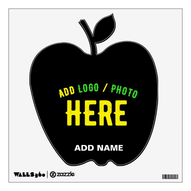 STYLISH MODERN CUSTOMIZABLE BLACK VERIFIED BRANDED WALL DECAL (Front)
