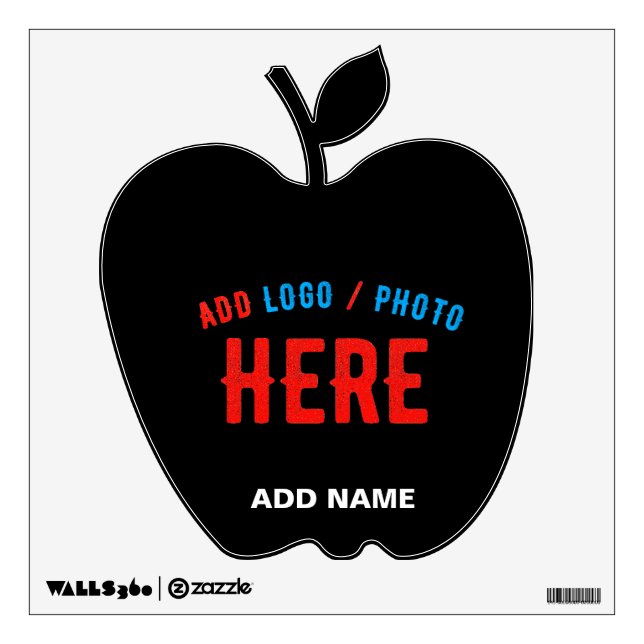 STYLISH MODERN CUSTOMIZABLE BLACK VERIFIED BRANDED WALL DECAL (Front)