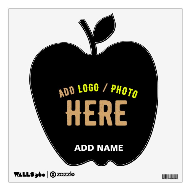 STYLISH MODERN CUSTOMIZABLE BLACK VERIFIED BRANDED WALL DECAL (Front)