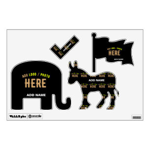 STYLISH MODERN CUSTOMIZABLE BLACK VERIFIED BRANDED WALL DECAL