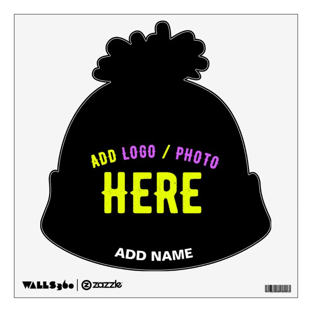 STYLISH MODERN CUSTOMIZABLE BLACK VERIFIED BRANDED WALL DECAL (Front)