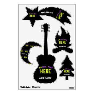STYLISH MODERN CUSTOMIZABLE BLACK VERIFIED BRANDED WALL DECAL