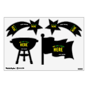 STYLISH MODERN CUSTOMIZABLE BLACK VERIFIED BRANDED WALL DECAL
