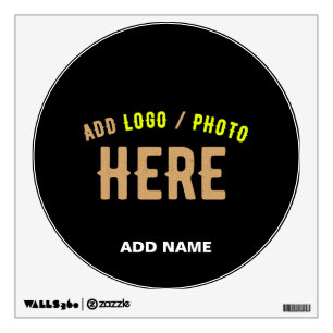 STYLISH MODERN CUSTOMIZABLE BLACK VERIFIED BRANDED WALL DECAL