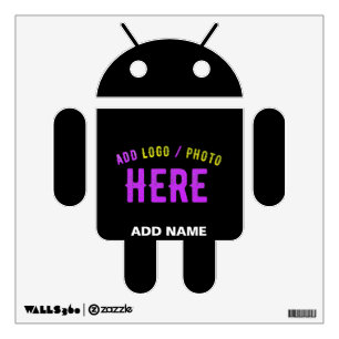 STYLISH MODERN CUSTOMIZABLE BLACK VERIFIED BRANDED WALL DECAL
