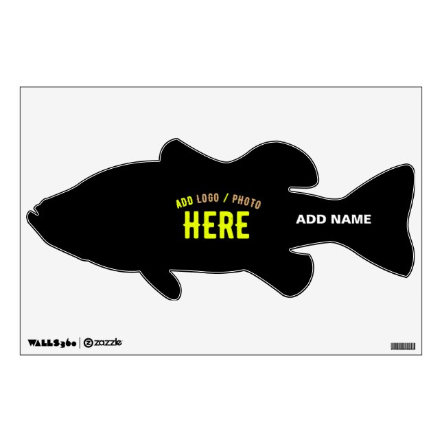 STYLISH MODERN CUSTOMIZABLE BLACK VERIFIED BRANDED WALL DECAL (Front)