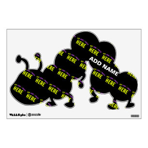 STYLISH MODERN CUSTOMIZABLE BLACK VERIFIED BRANDED WALL DECAL