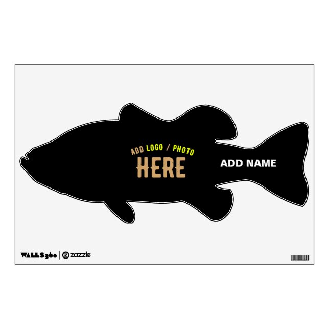 STYLISH MODERN CUSTOMIZABLE BLACK VERIFIED BRANDED WALL DECAL (Front)