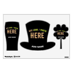 STYLISH MODERN CUSTOMIZABLE BLACK VERIFIED BRANDED WALL DECAL