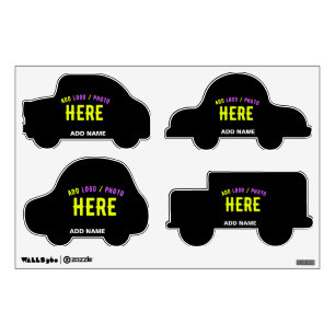STYLISH MODERN CUSTOMIZABLE BLACK VERIFIED BRANDED WALL DECAL