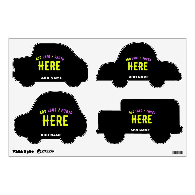 STYLISH MODERN CUSTOMIZABLE BLACK VERIFIED BRANDED WALL DECAL (Front)