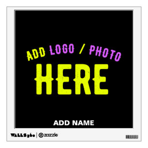 STYLISH MODERN CUSTOMIZABLE BLACK VERIFIED BRANDED WALL DECAL