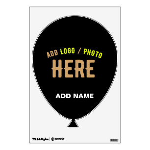 STYLISH MODERN CUSTOMIZABLE BLACK VERIFIED BRANDED WALL DECAL