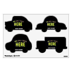 STYLISH MODERN CUSTOMIZABLE BLACK VERIFIED BRANDED WALL DECAL