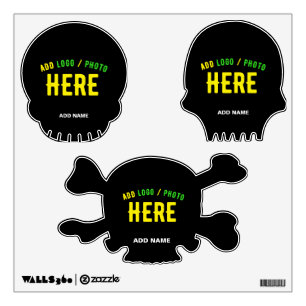 STYLISH MODERN CUSTOMIZABLE BLACK VERIFIED BRANDED WALL DECAL