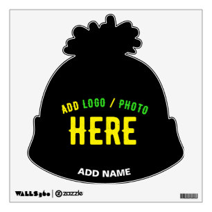 STYLISH MODERN CUSTOMIZABLE BLACK VERIFIED BRANDED WALL DECAL