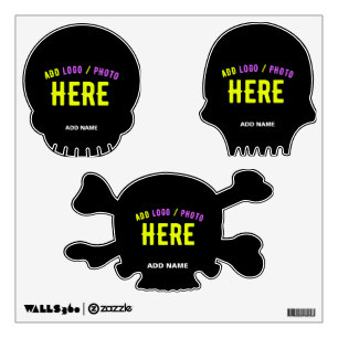 STYLISH MODERN CUSTOMIZABLE BLACK VERIFIED BRANDED WALL DECAL