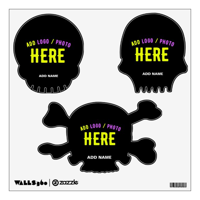 STYLISH MODERN CUSTOMIZABLE BLACK VERIFIED BRANDED WALL DECAL (Front)