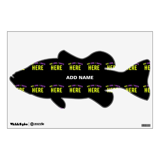 STYLISH MODERN CUSTOMIZABLE BLACK VERIFIED BRANDED WALL DECAL (Front)