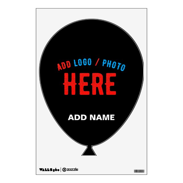 STYLISH MODERN CUSTOMIZABLE BLACK VERIFIED BRANDED WALL DECAL (Front)