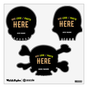STYLISH MODERN CUSTOMIZABLE BLACK VERIFIED BRANDED WALL DECAL