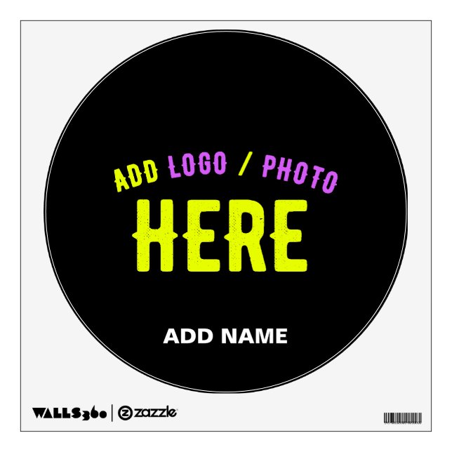 STYLISH MODERN CUSTOMIZABLE BLACK VERIFIED BRANDED WALL DECAL (Front)