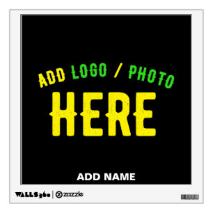 STYLISH MODERN CUSTOMIZABLE BLACK VERIFIED BRANDED WALL DECAL