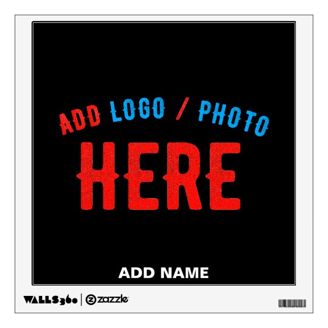 STYLISH MODERN CUSTOMIZABLE BLACK VERIFIED BRANDED WALL DECAL (Front)