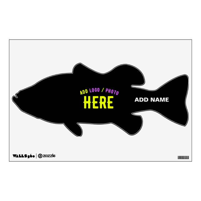 STYLISH MODERN CUSTOMIZABLE BLACK VERIFIED BRANDED WALL DECAL (Front)