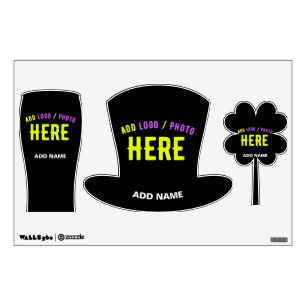 STYLISH MODERN CUSTOMIZABLE BLACK VERIFIED BRANDED WALL DECAL