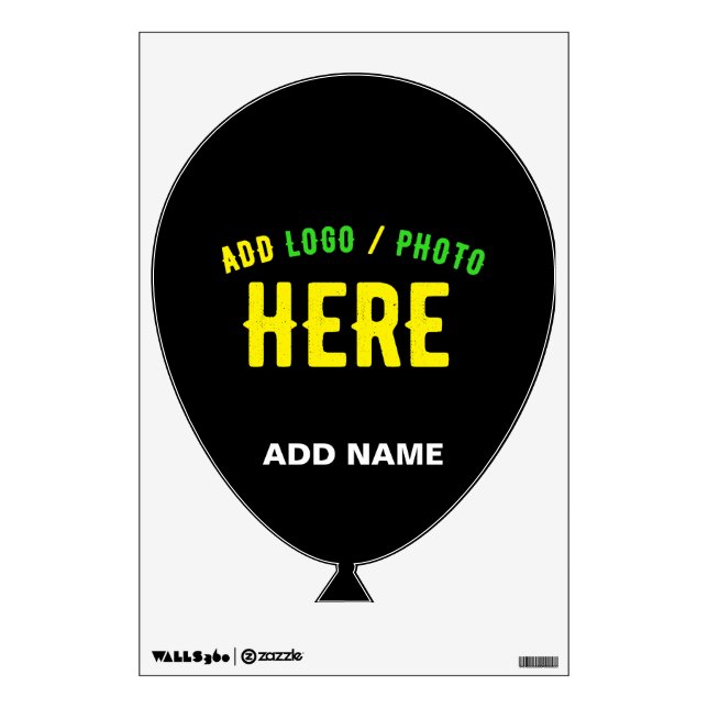 STYLISH MODERN CUSTOMIZABLE BLACK VERIFIED BRANDED WALL DECAL (Front)