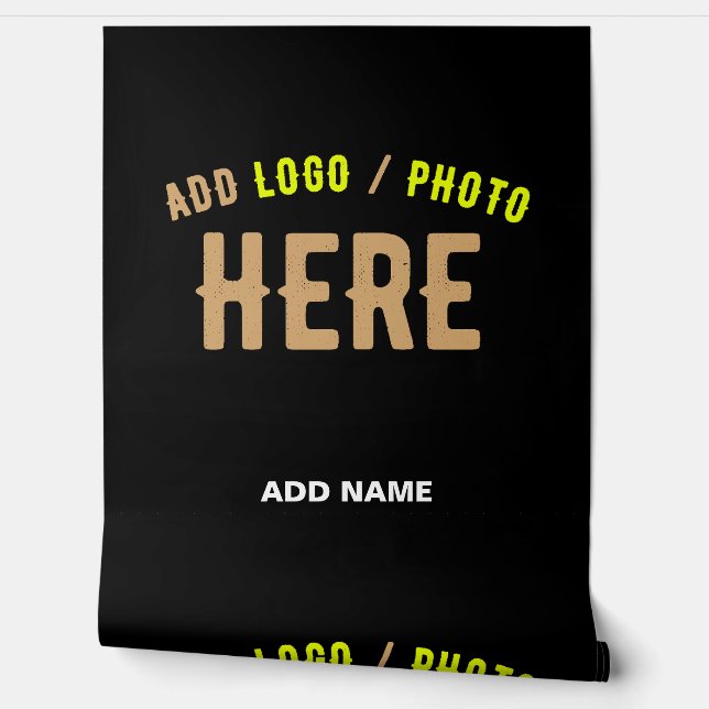 STYLISH MODERN CUSTOMIZABLE BLACK VERIFIED BRANDED WALLPAPER  (Unrolling)
